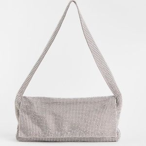 H&M sparkle rhinestone silver handbag
